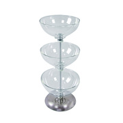 Azar Displays Three-Tier 10", 10" & 10" Bowl Display 720310